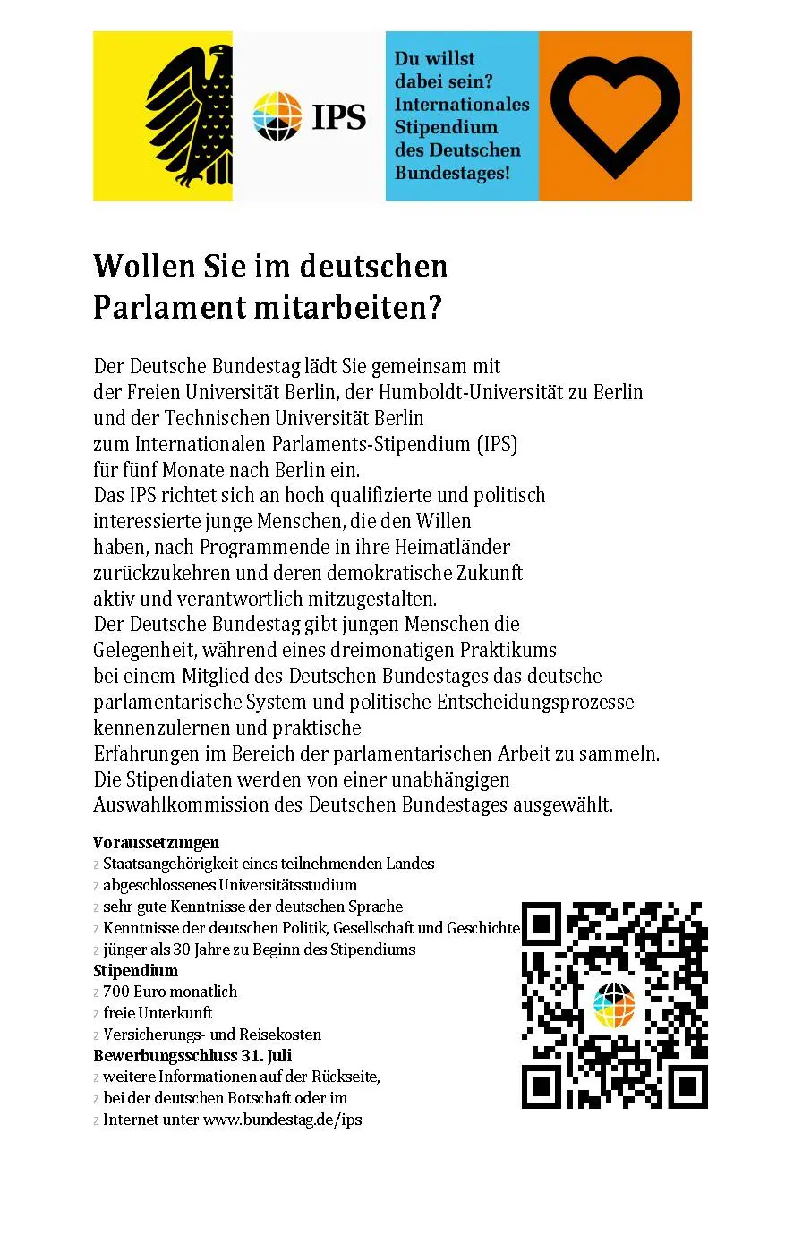 Internationales Parlaments-Stipendium